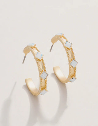 Spartina Harris Hoops 25mm Opal