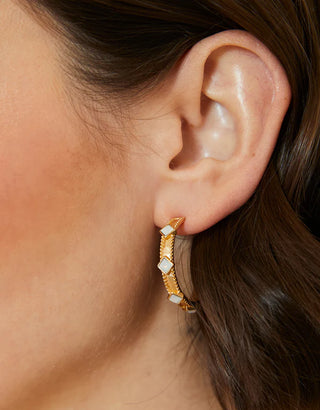 Spartina Harris Hoops 25mm Opal