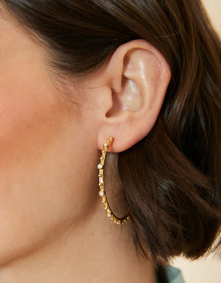 Spartina Bristol Hoops 45mm White Opal