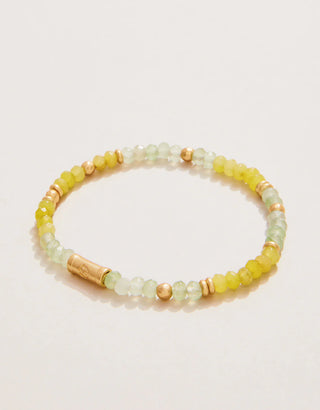 Spartina 4mm Stone Stretch Bracelet Blue/Lime