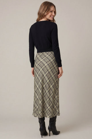 Piper Plaid Midi Skirt