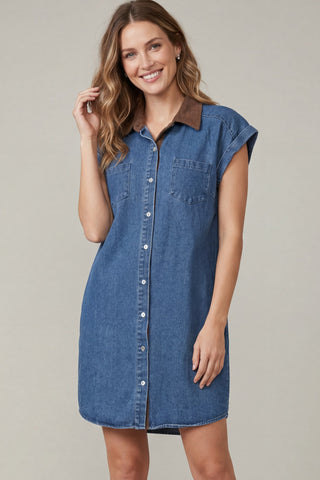 Freya Mini Denim Dress