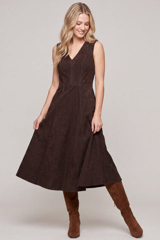 Fancy Faux Suede Dress