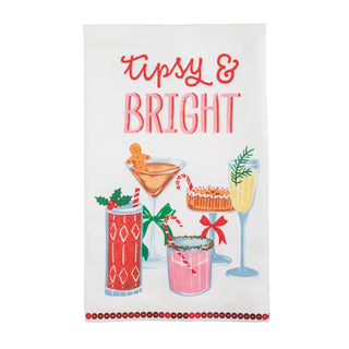 Tipsy & Bright Holiday Tea Towel