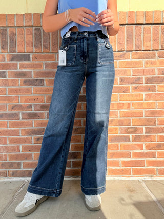 Judy Blue High Waist Lux Retro Wide Leg Jean