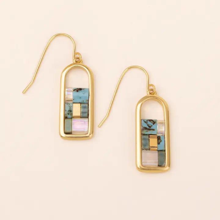 Good Karma Miyuki Frame Earring