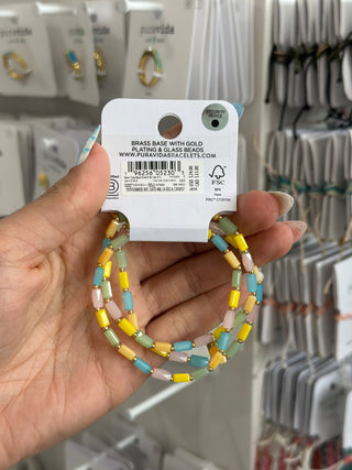 Pura Vida Neon Tube Bead Stretch Bracelet Pack