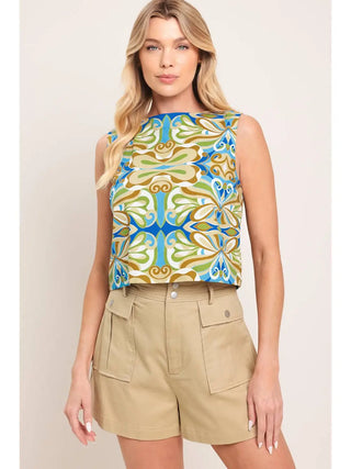 Woven Crop Top