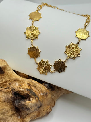 Septem Disc Necklace