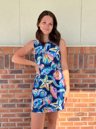 Aryeh Emma Seashell Soirée Shift Dress