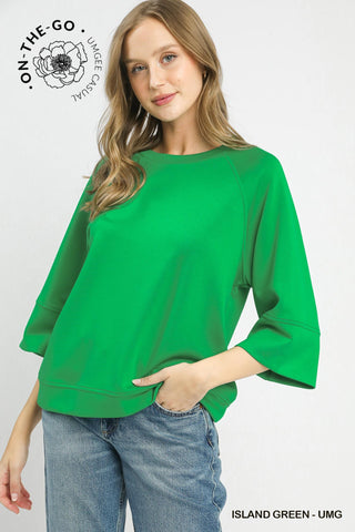 Umgee Buttery Soft Raglan Top