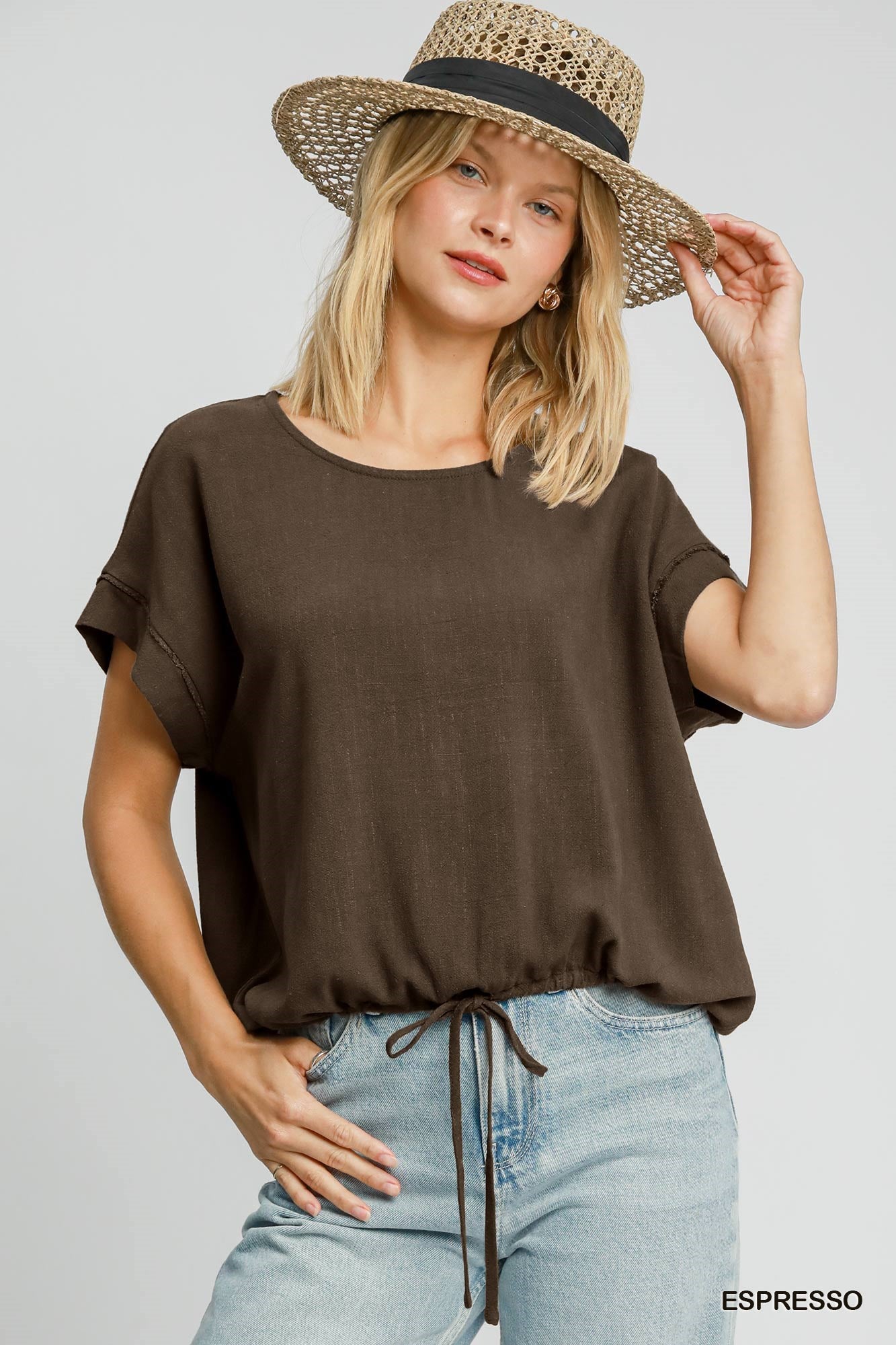 Umgee Linen Tie Top Best Seller!