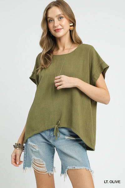 Umgee Linen Tie Top Best Seller!