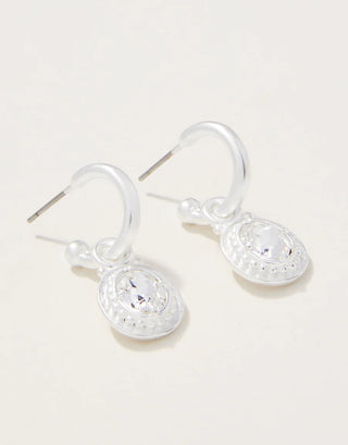 Spartina Cristal Oval Drop Hoop