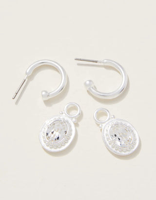 Spartina Cristal Oval Drop Hoop
