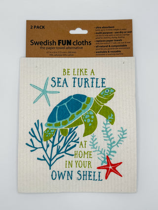 Coastal Swedish Fun Cloths - The Paper Towel Alternative