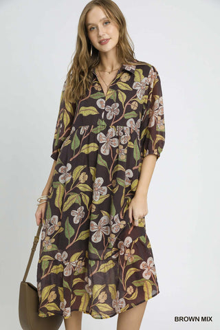 Umgee Falling for Florals Dress