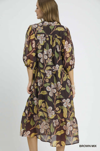Umgee Falling for Florals Dress