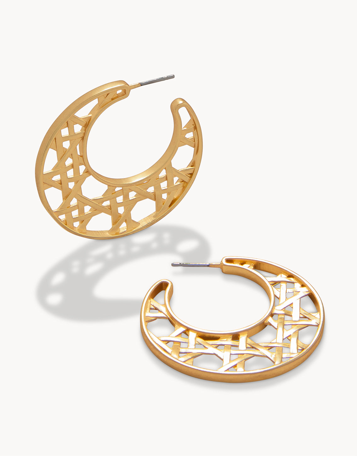 Spartina Cane Hoop Earrings Gold