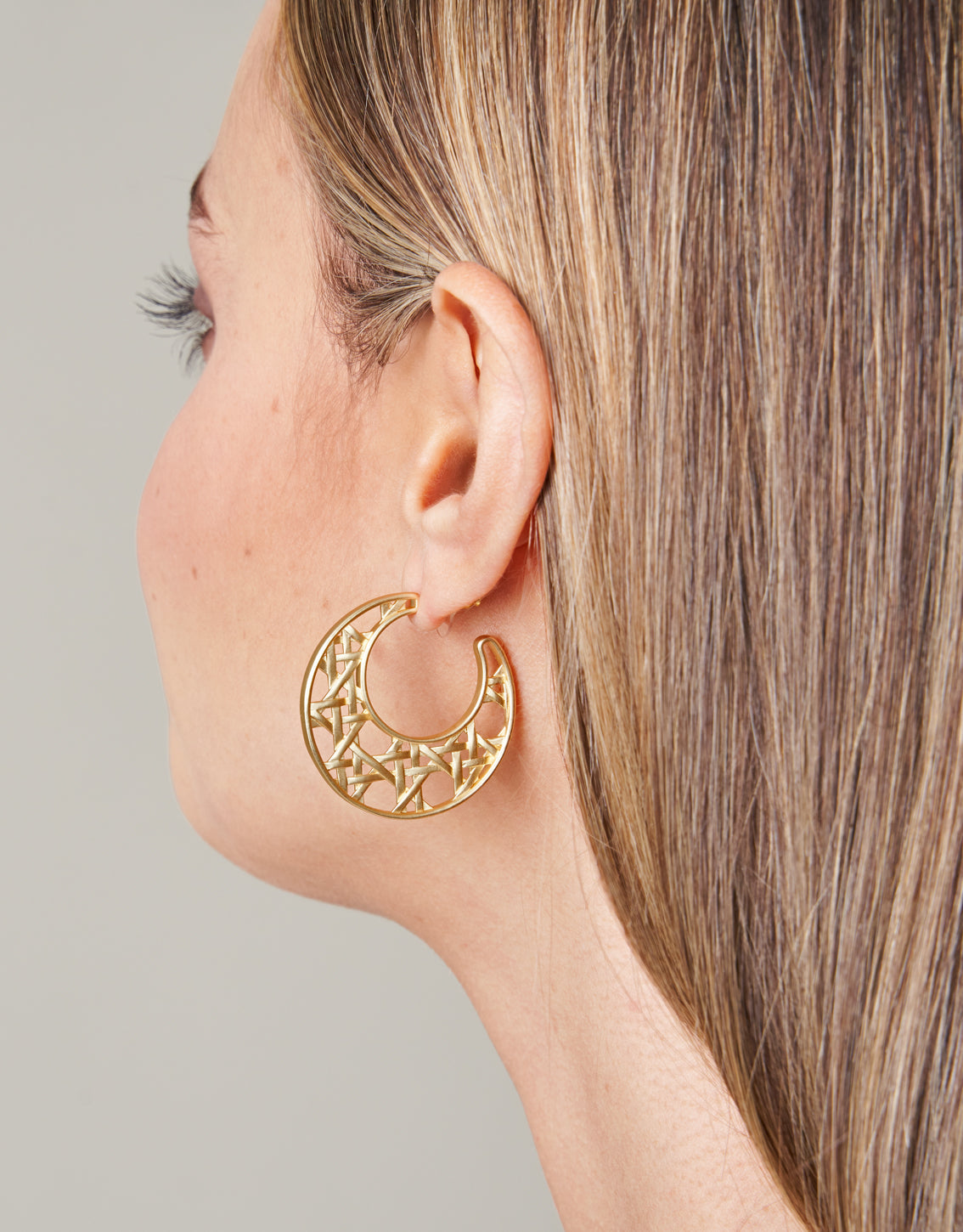 Spartina Cane Hoop Earrings Gold