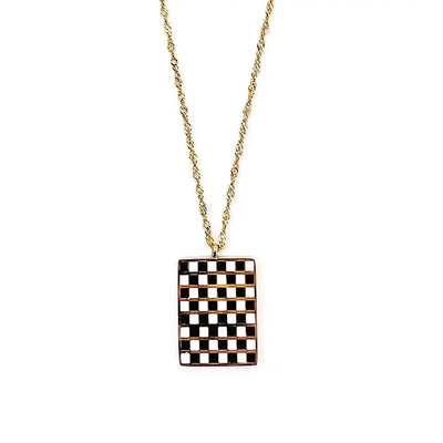 Checker Board Necklace