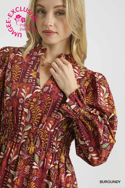 Umgee Smocked Waist Midi