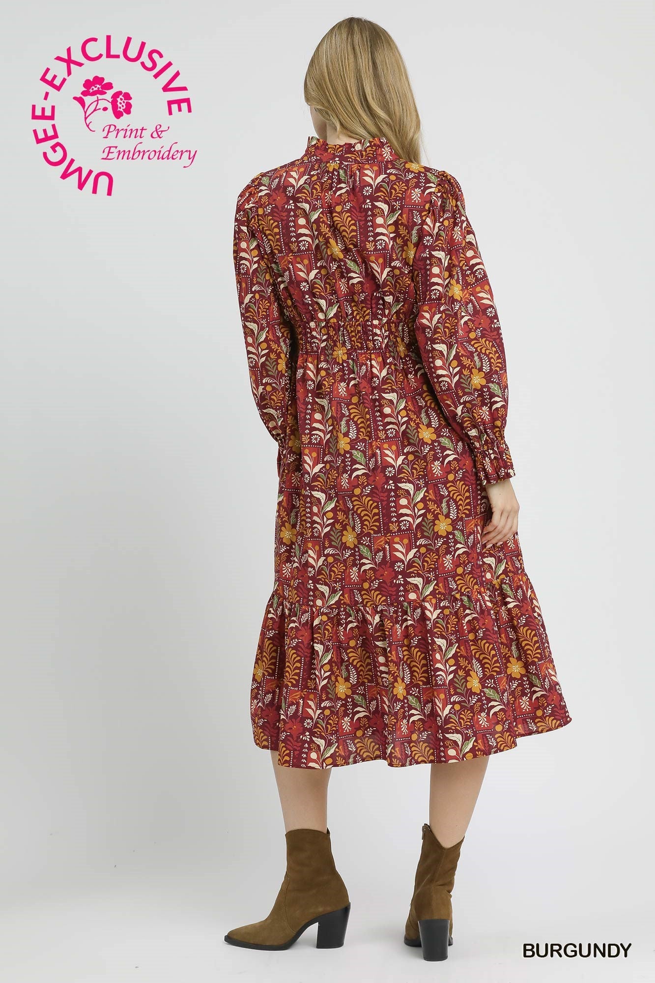 Umgee Smocked Waist Midi