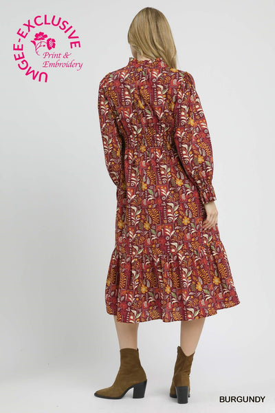 Umgee Smocked Waist Midi