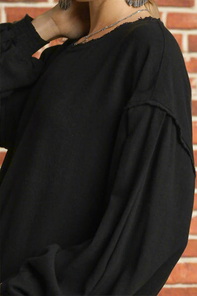 Umgee Tried & True Linen Tie Top