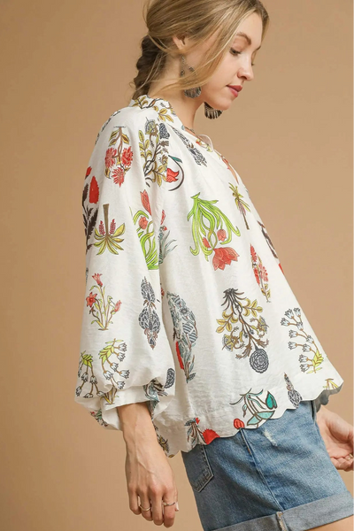 Umgee Feelin' Bold Floral Top