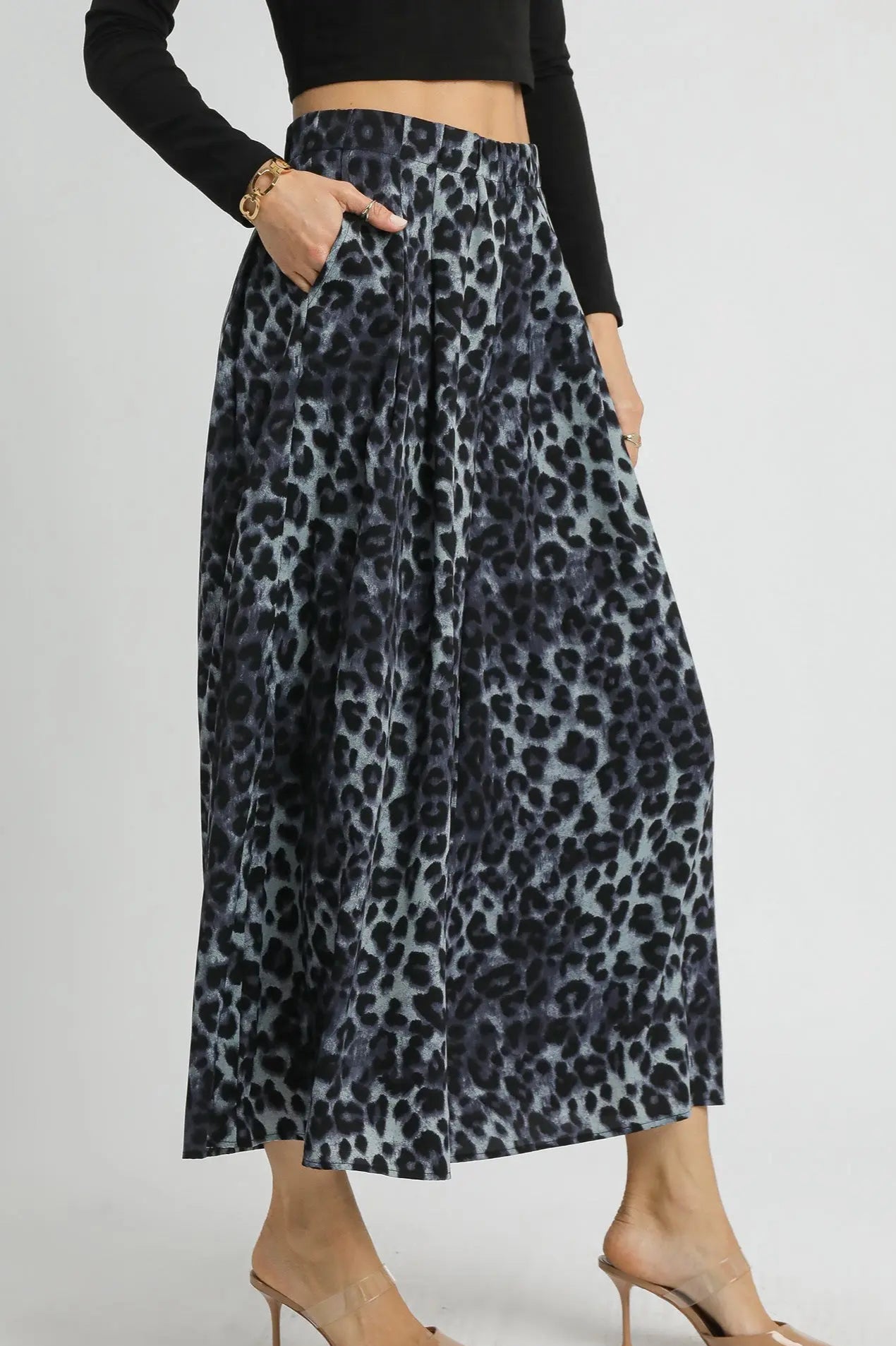 Umgee Seeing Spots Wide Leg Pants