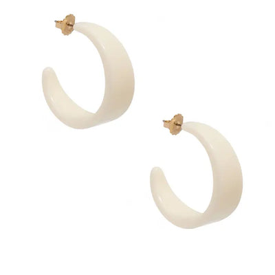 Zenzii Chunky Resin Hoop Earring