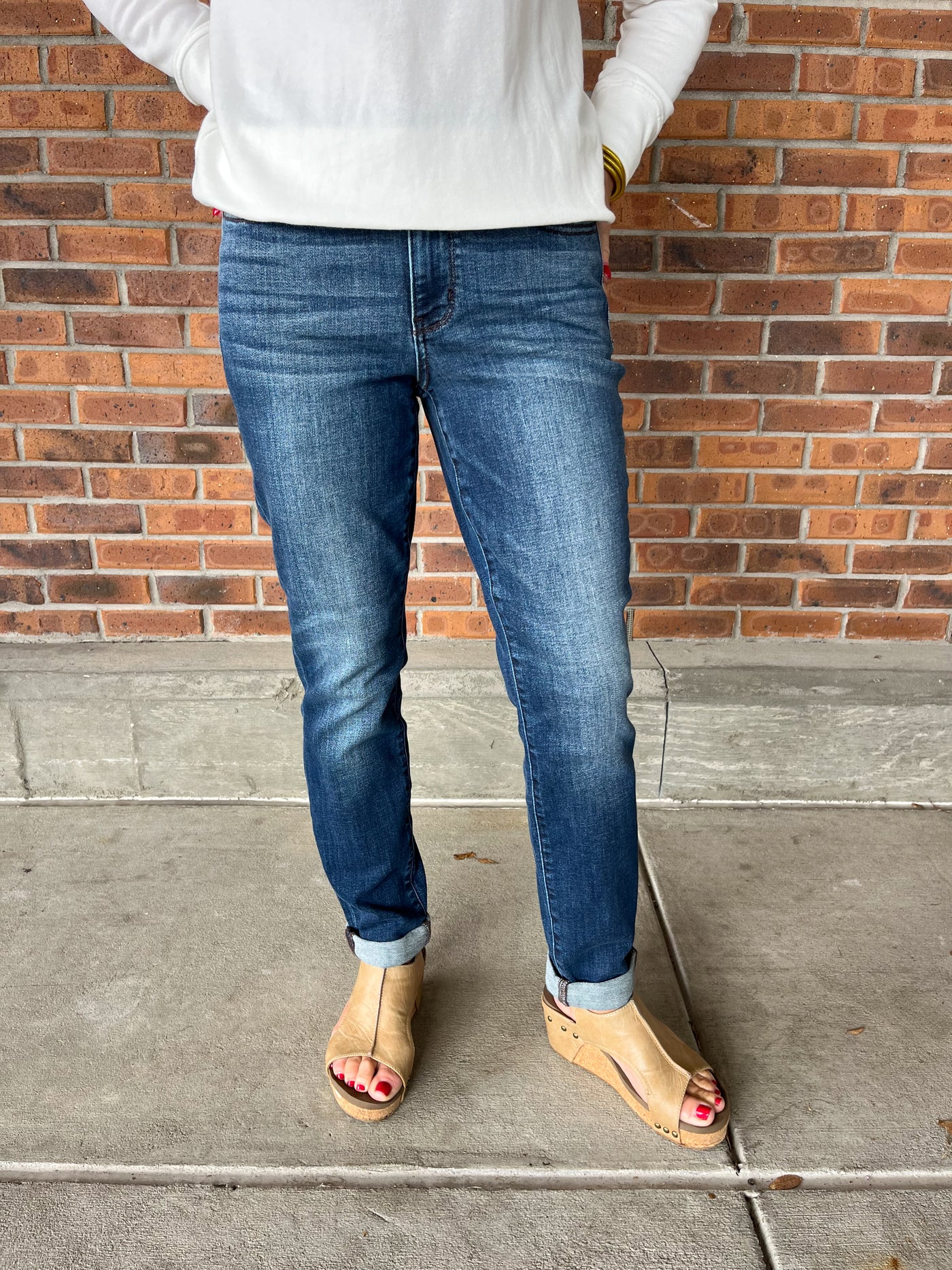 Judy Blue Cuffed Slim Fit Jean