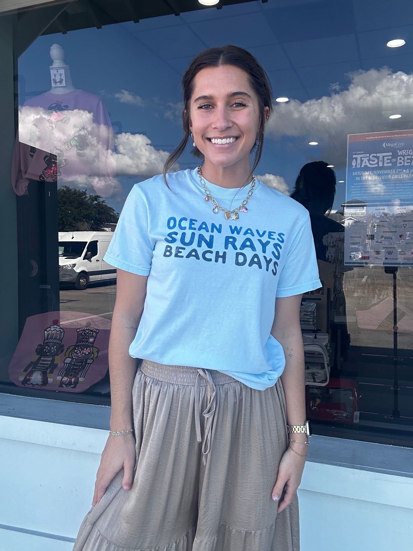 "Ocean Waves, Sun Rays, Beach Days" Graphic Tee