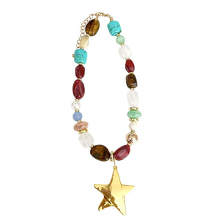 Reese Beaded Star Necklace