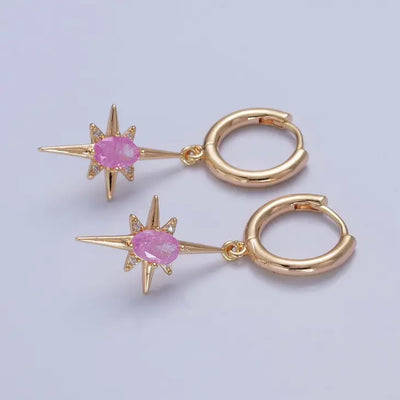 Starlight Gold Filled Celestial Star Dangle Earrings