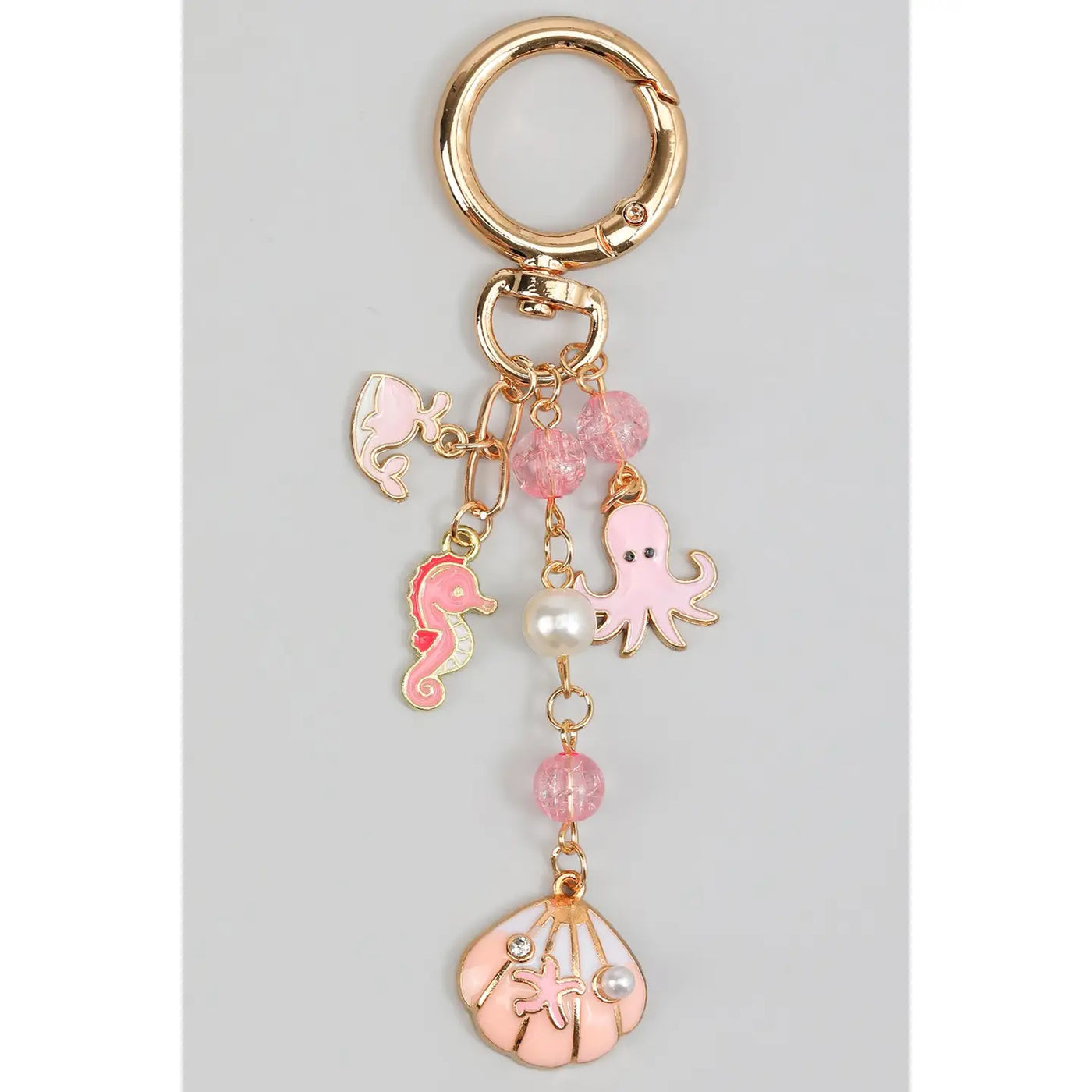 Pink at Sea Keychain/Bag Charm
