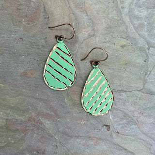 Patina Mint Serene Earrings