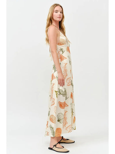 Fall Tropical Maxi Dress