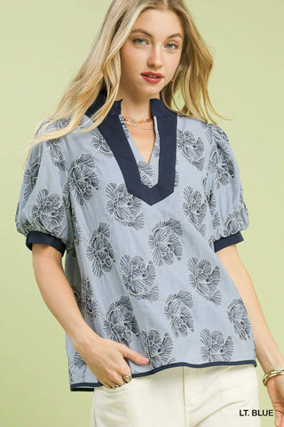 Umgee Bay Breeze Floral Top