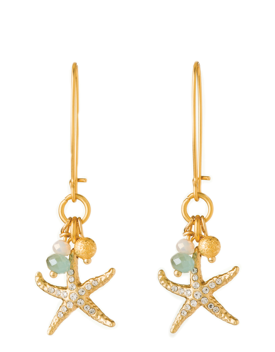 Spartina Starfish Sparkle Drop Earrings