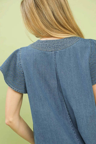 Umgee Darling Denim Top