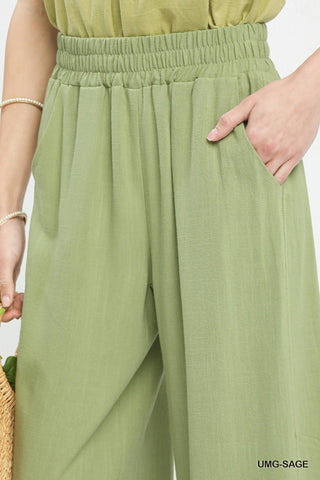 Umgee Dahlia Linen Pants