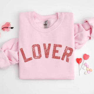Lover Pink Sweatshirt, Valentine's Crewneck