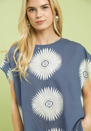 Umgee Abstract Boxy Top