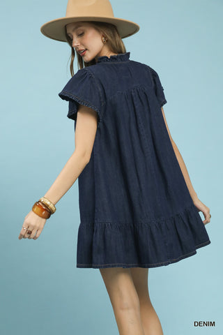 Umgee Washed Denim Dress