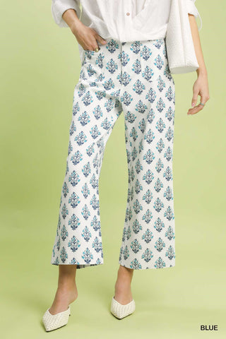 Umgee Bouquet Crop Pants