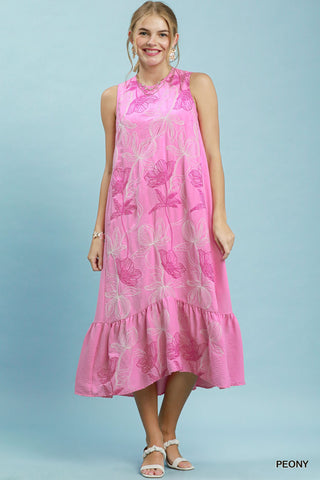 Umgee Percy Peony Midi Dress