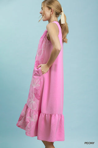 Umgee Percy Peony Midi Dress