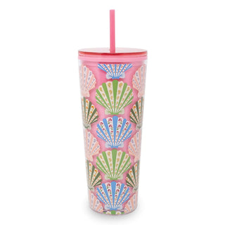 Vera Bradley Tumbler with Straw